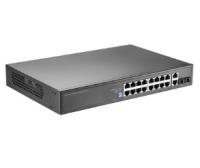 POE гигабитный коммутатор с 2+2 Uplink 1000 Мбит/с RedLine RL-SW16P2S2.ZE