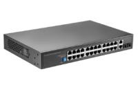 POE гигабитный коммутатор с 2+2 Uplink 1000 Мбит/с RedLine RL-SW24P2S2.ZE