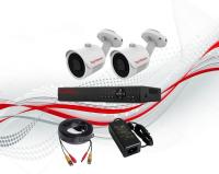 Комплект видеонаблюдения уличный 2 камеры 5МР