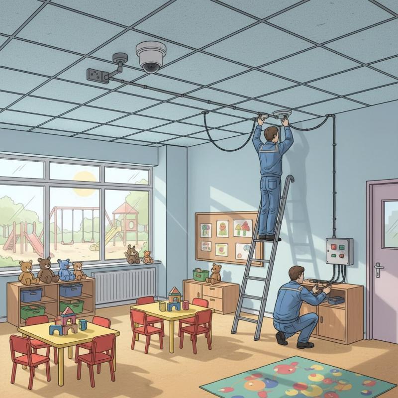 Установить видеонаблюдение в детском саду заказать в Жиздре, цена, интернет магазин cameralook